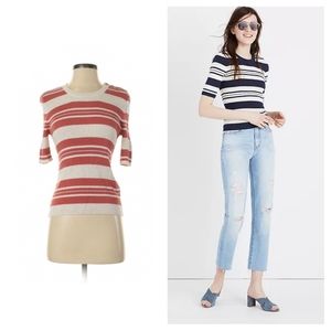 NWT Ribbed Sweater Top in Stripe